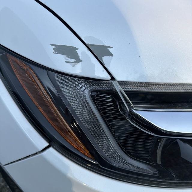 White Sedan — Hood & Fender — before
